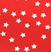 Csillag mintás fürdőruha anyag - RED